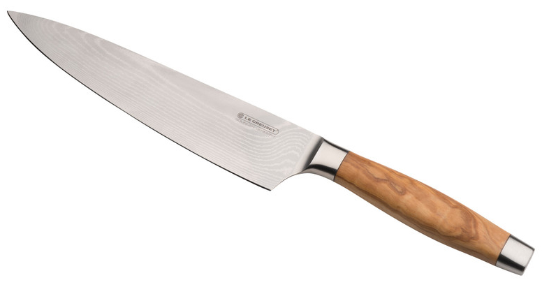 Le Creuset Kockkniv med Olivhandtag 20 cm